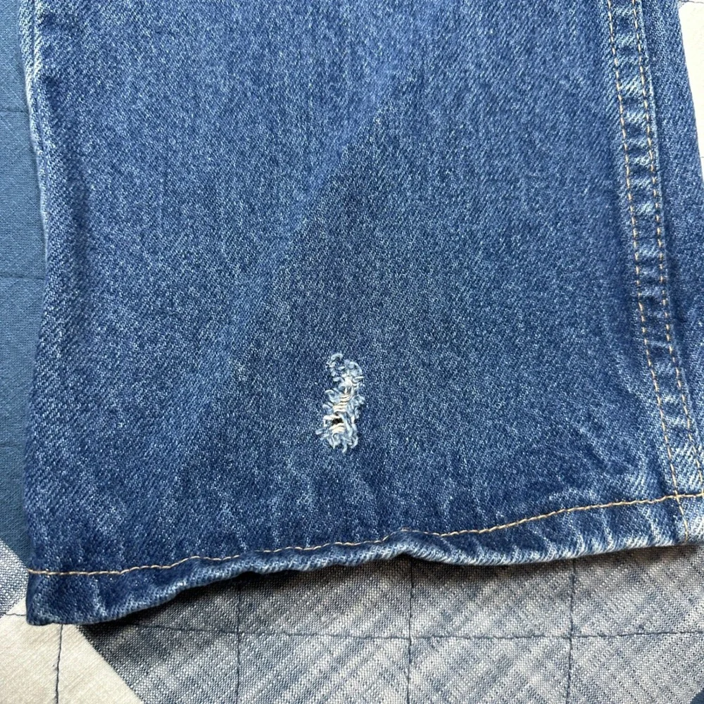 Vintage 70s Rustler Denim Jeans Mens *30x31 Blue Straight Leg Made in USA Talon